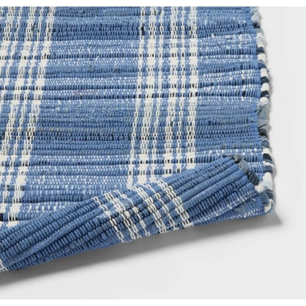 Threshold Americana Denim Plaid Bath Rug 20